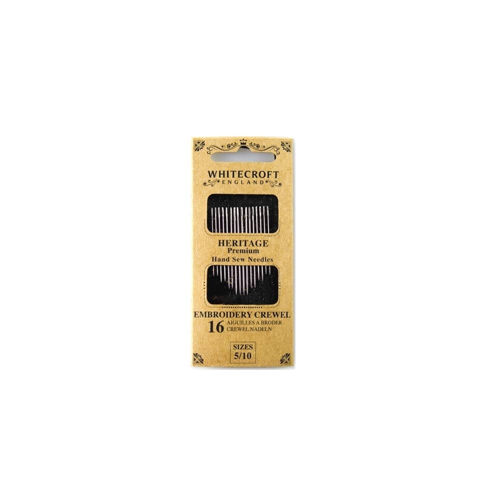Heritage Embroidery Needles - Sizes 5 to 10 - 10 wallets