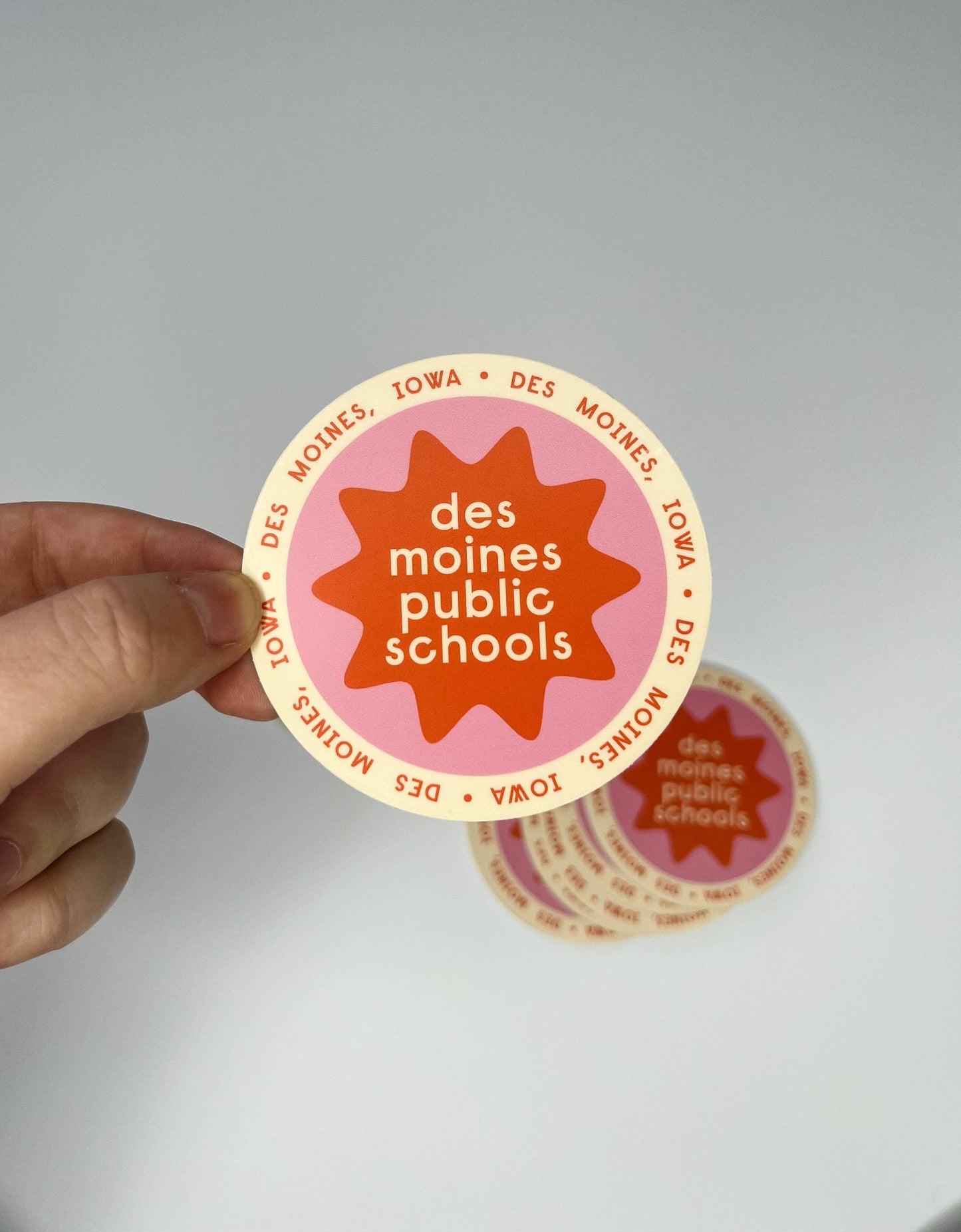 Des Moines Public Schools Circle Sticker