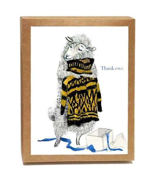 Thank Ewe Boxed Notes - Set of 8 Greeting Cards