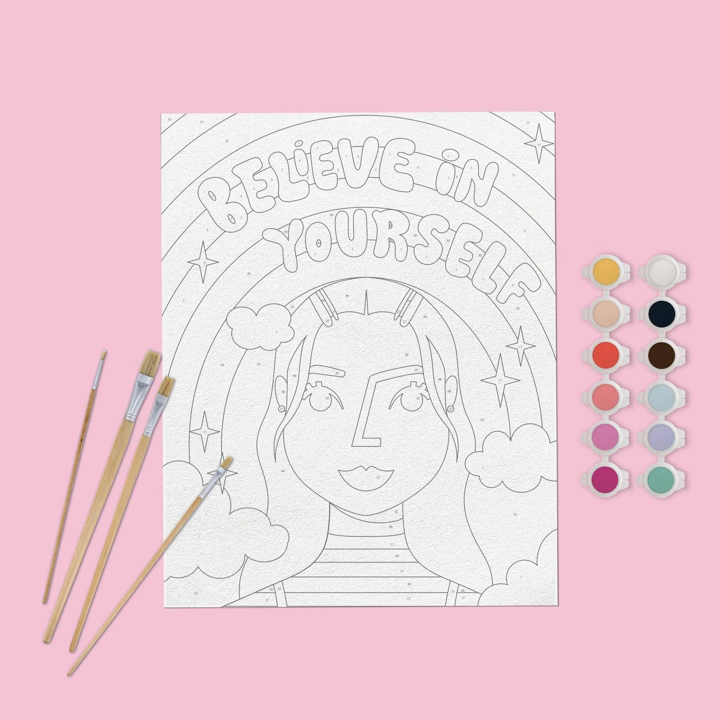 "Believe in Yourself" – Paint by Number Craft Kit