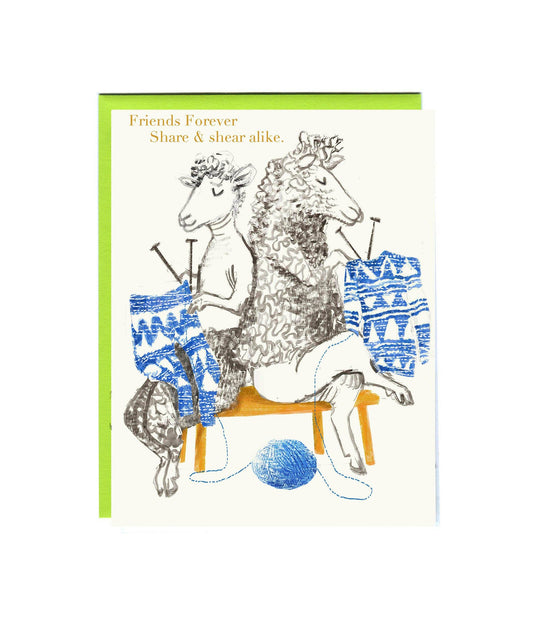 Share & Shear Alike Greeting Card