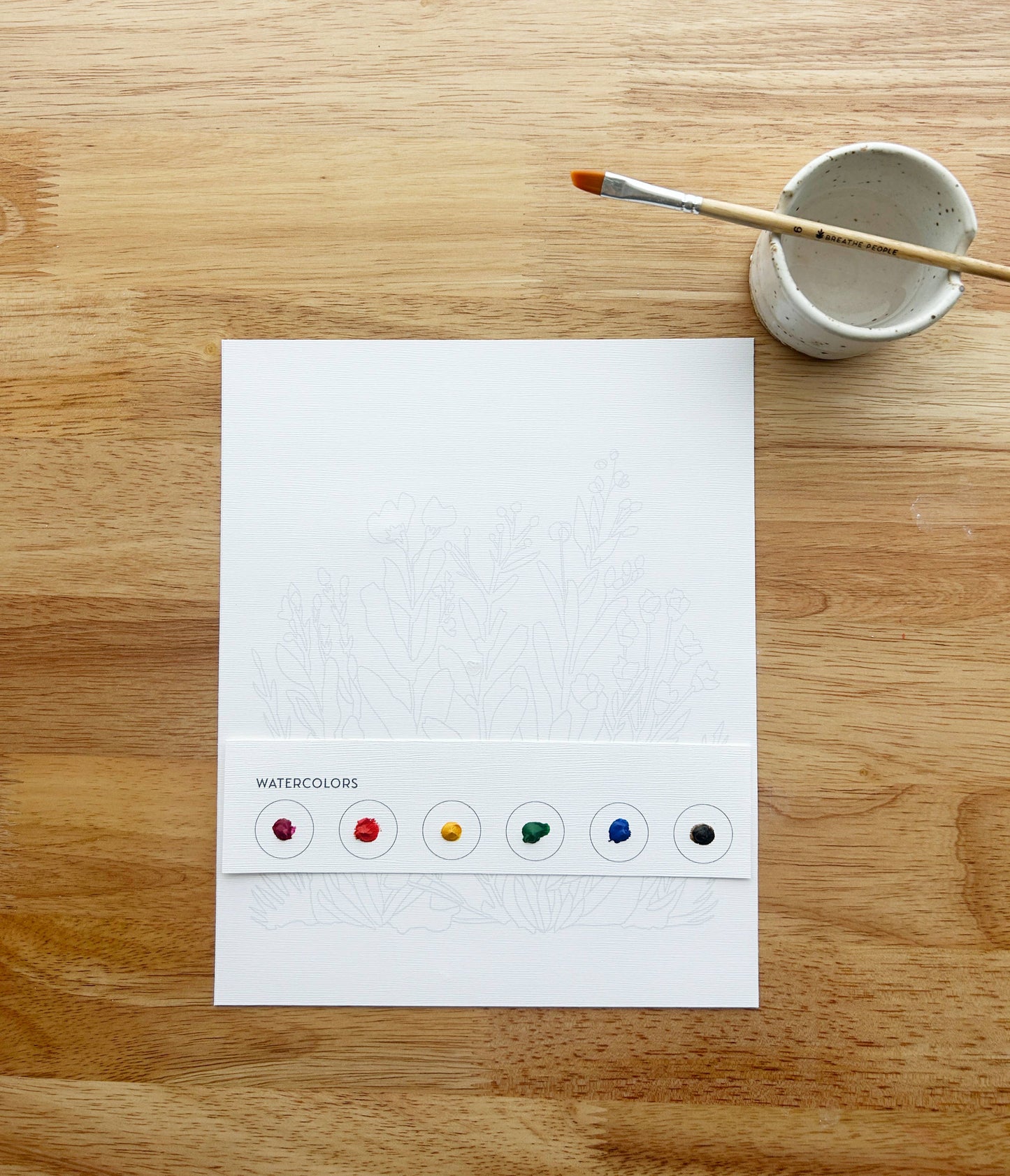 All-In-One Watercolor Kit - Ranunculus Blooms