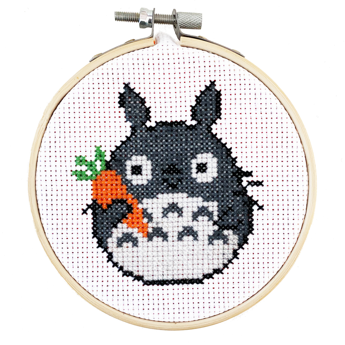 Totoro with Carrot - DIY Cross Stitch Kit