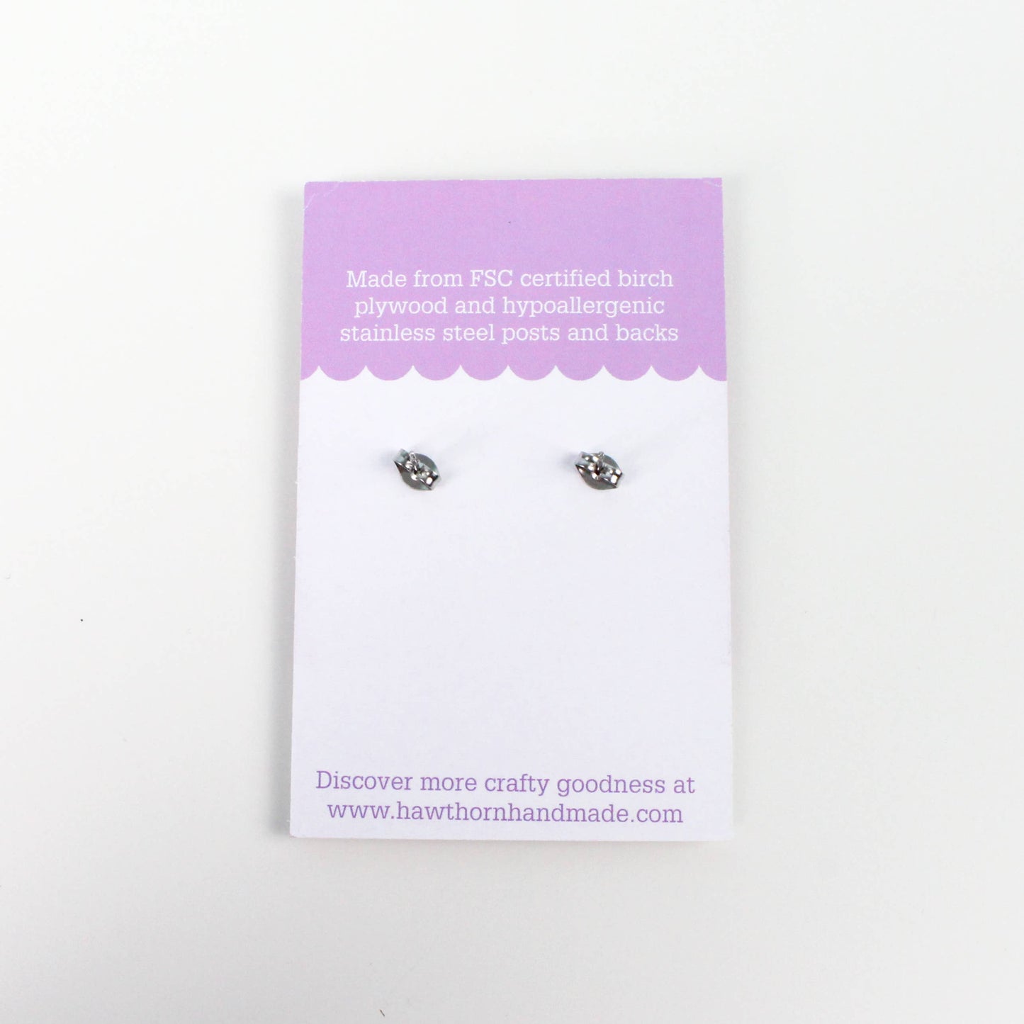 Ball of Yarn Wooden Earrings - Knitting and crochet earrings