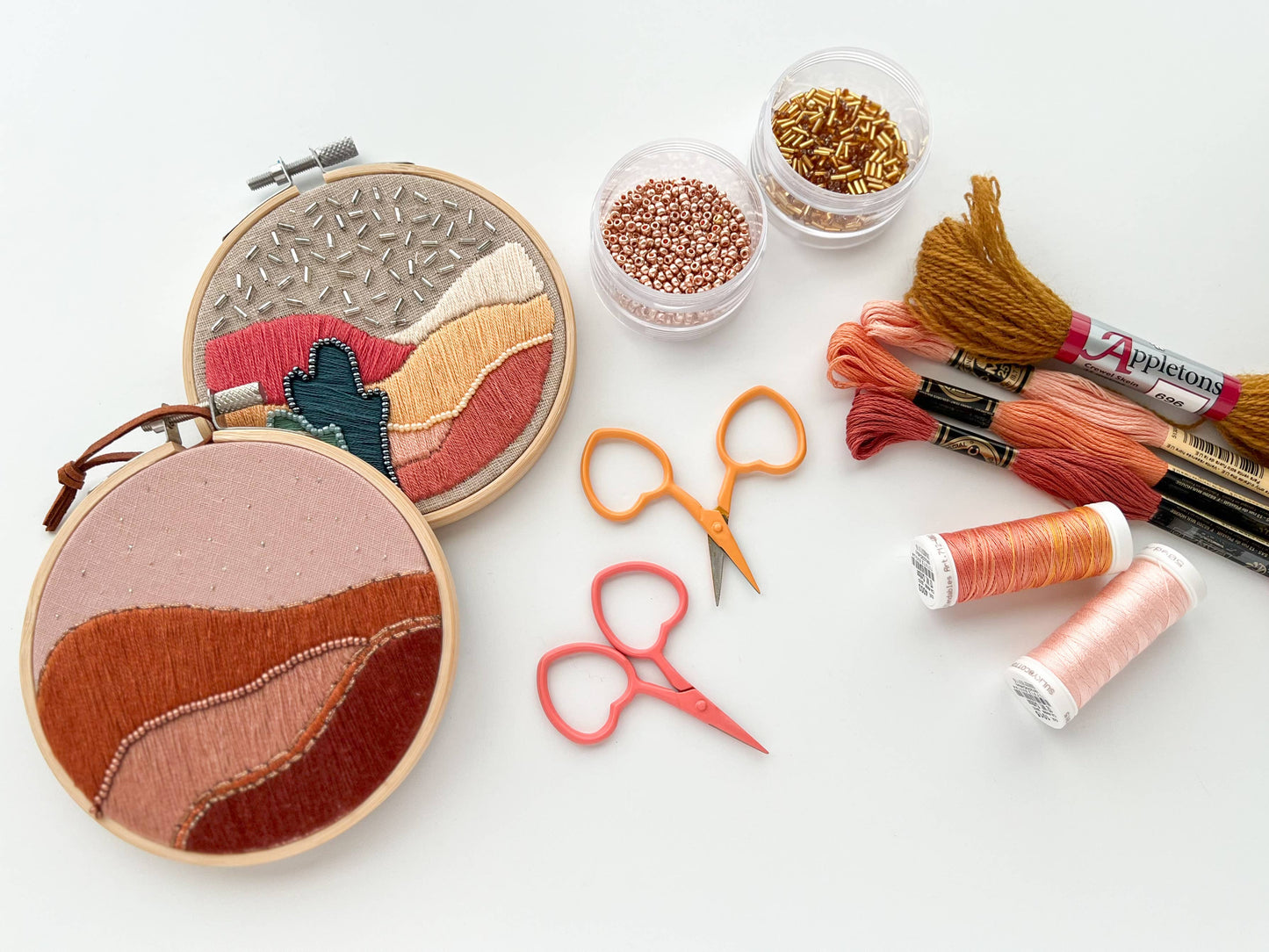 Small Heart scissors, tiny embroidery scissors, little snips