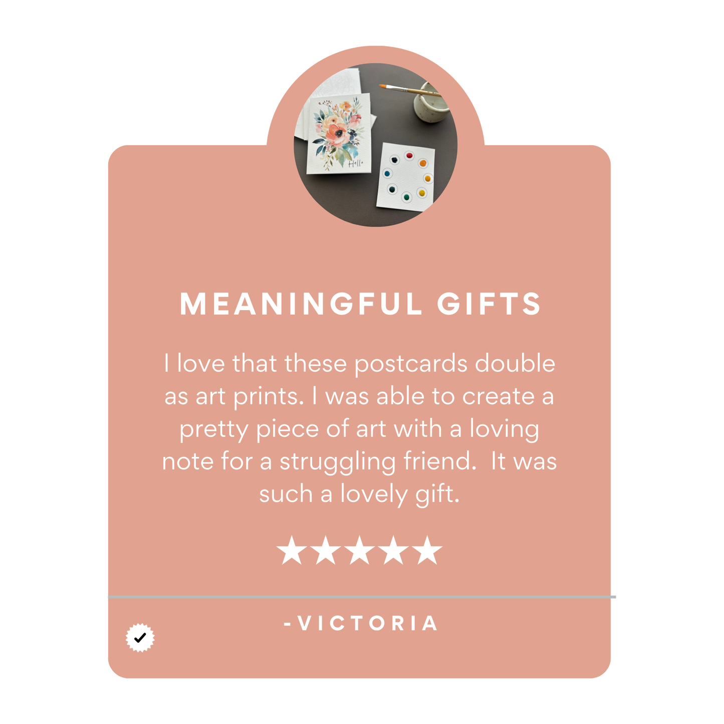 All in One Watercolor Prints/ Postcards : Abstract Flowers