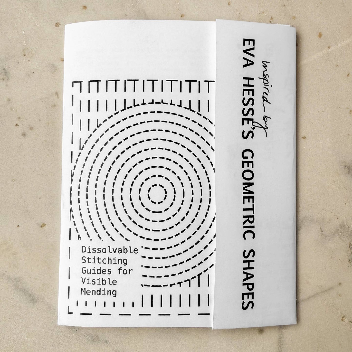 Eva Hesse Geometric Shapes: Mending + Embellishment Transfer