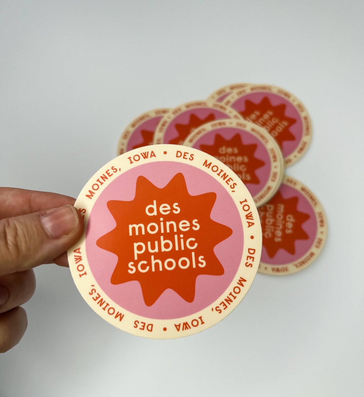 Des Moines Public Schools Circle Sticker