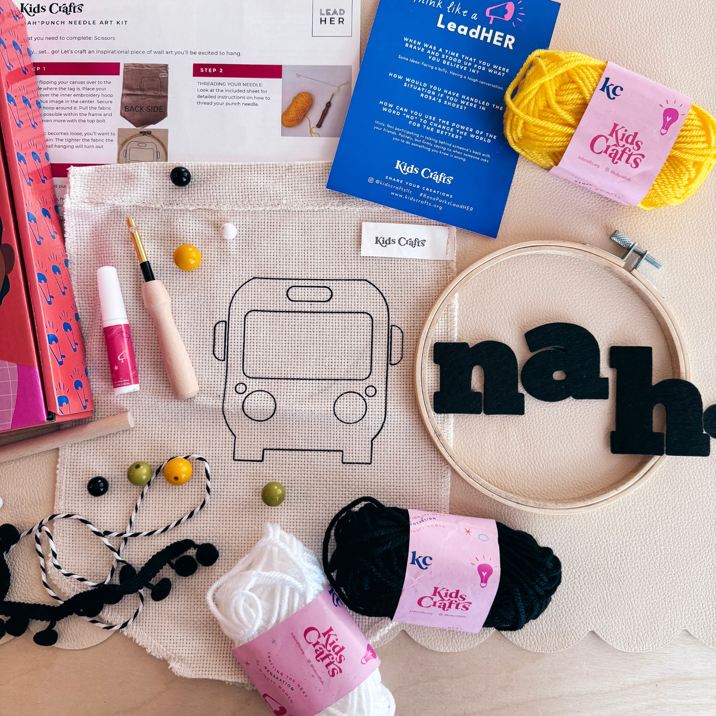 Creative Punch Needle Kit for Kids – Rosa Parks Edition