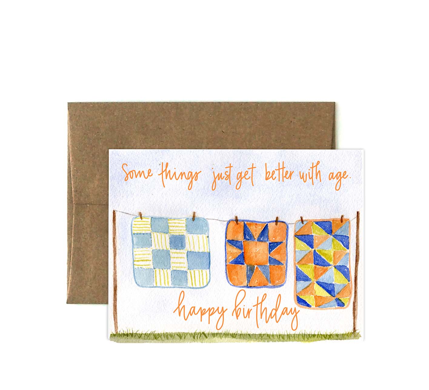 Birthday Quilts - Greeting Card