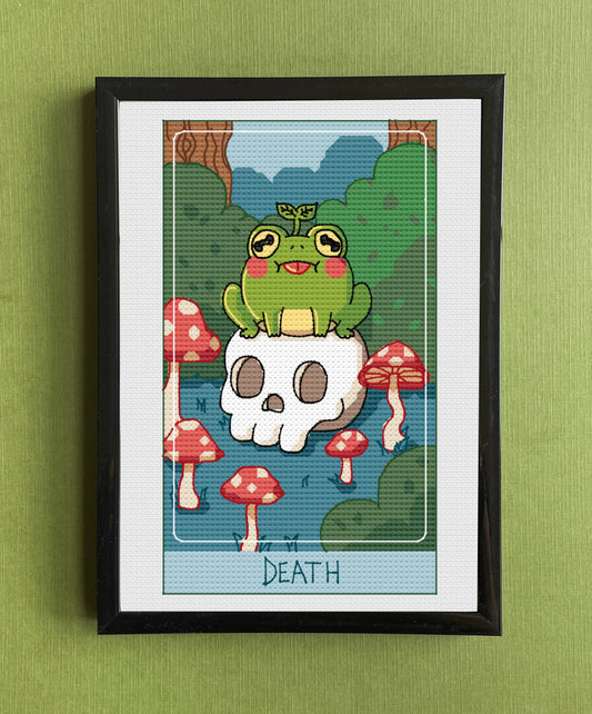 Death Card by Bumbleberry Hollows Counted Cross Stitch Kit