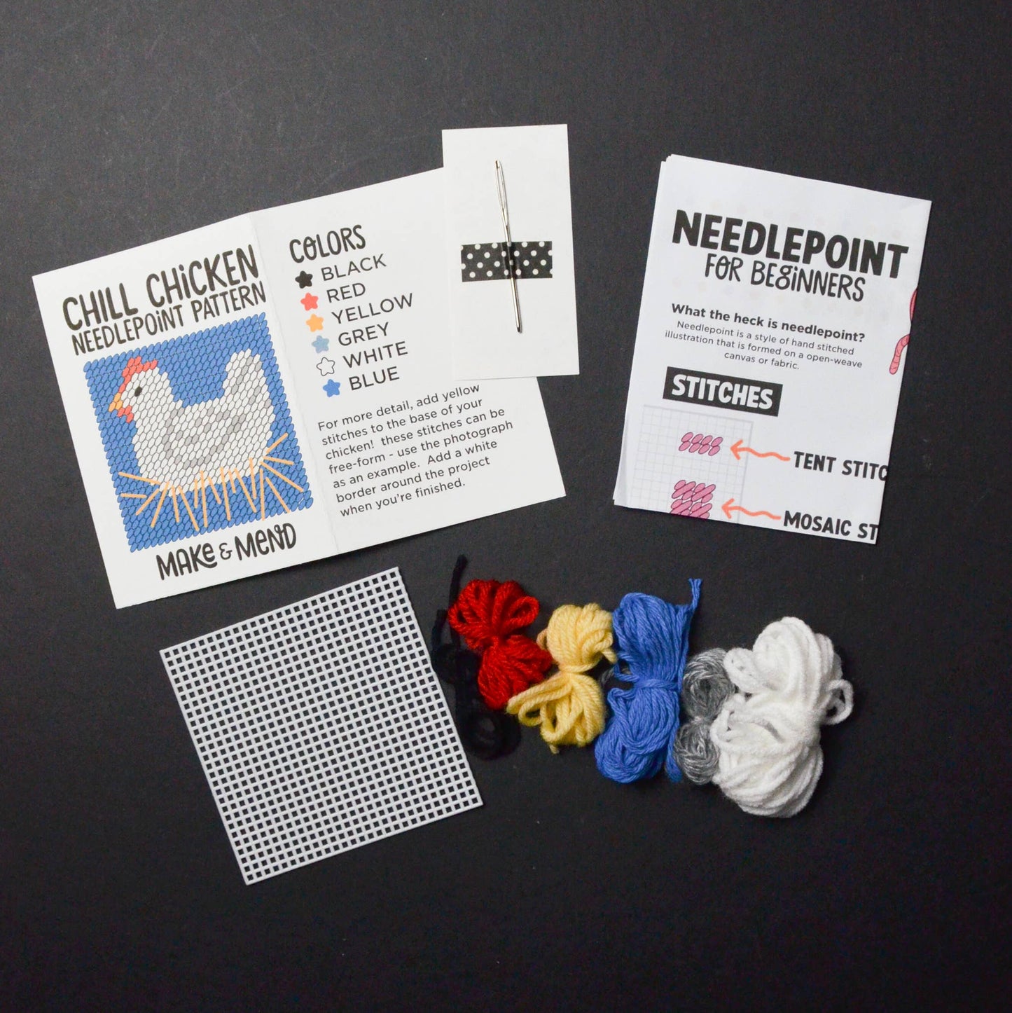 Chill Chicken Needlepoint Kit