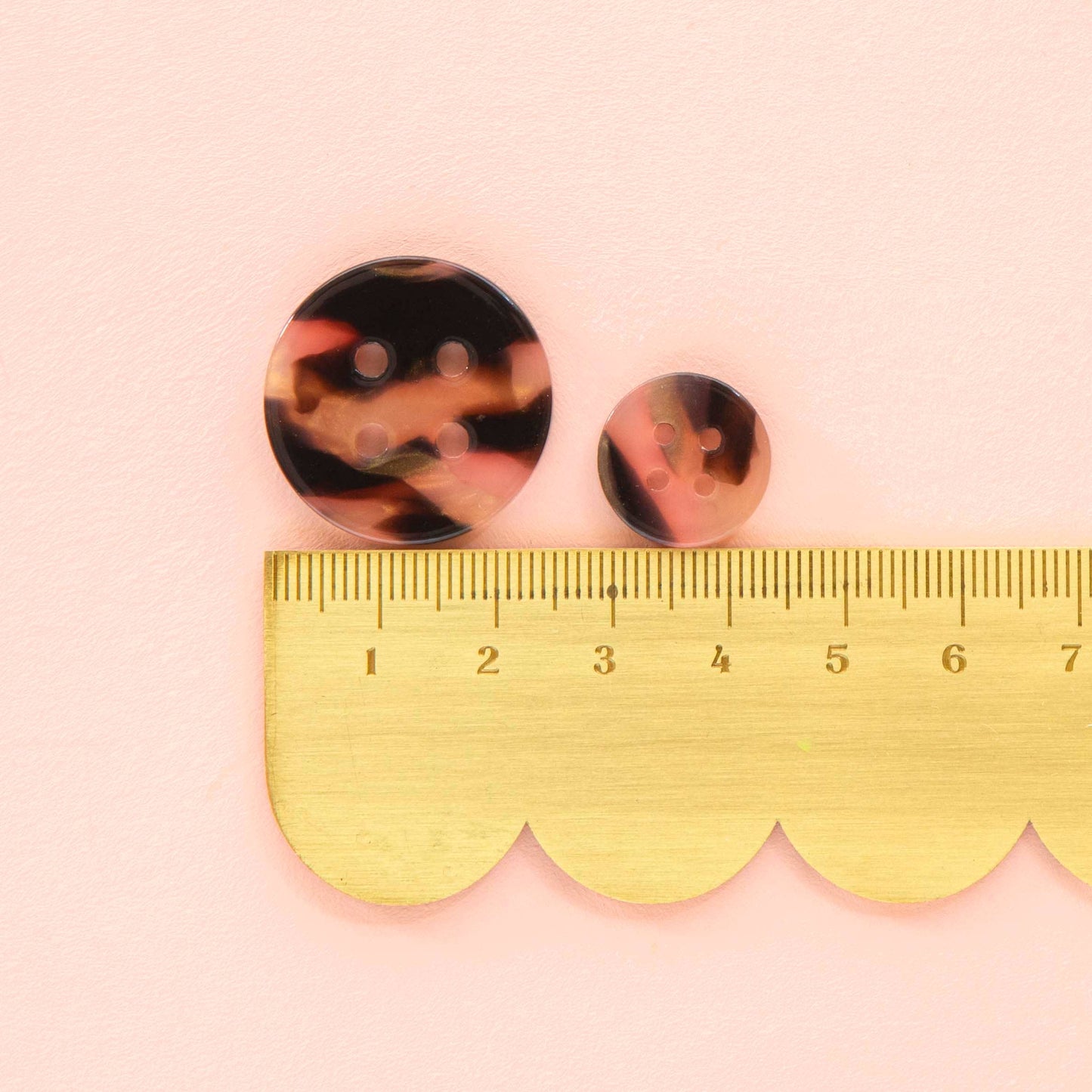 Tortoise Shell Large 1" Buttons