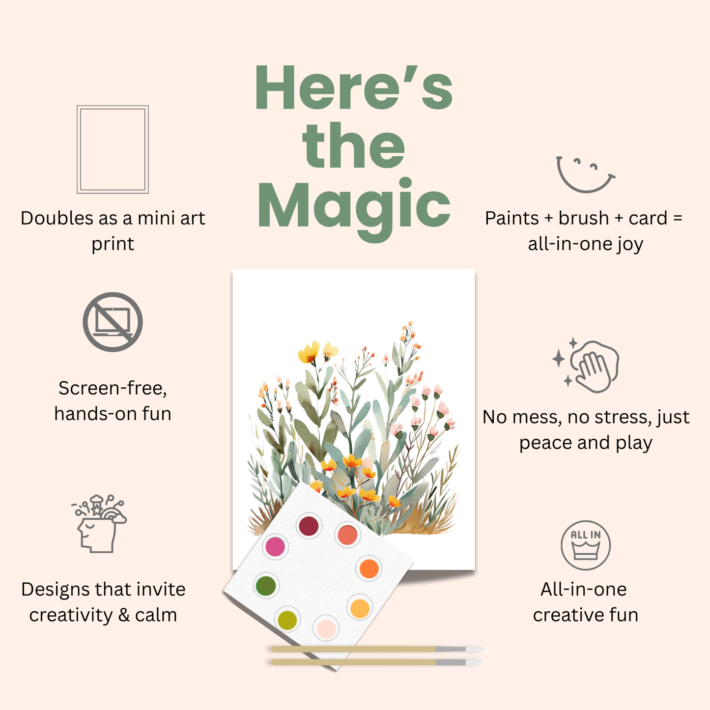 All in One Watercolor Mini Prints + Postcards: Festivities