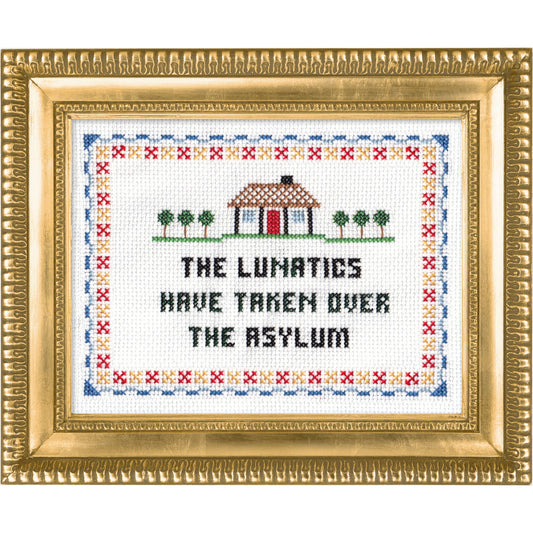 The Lunatics Have Taken Over Deluxe Cross Stitch Kit