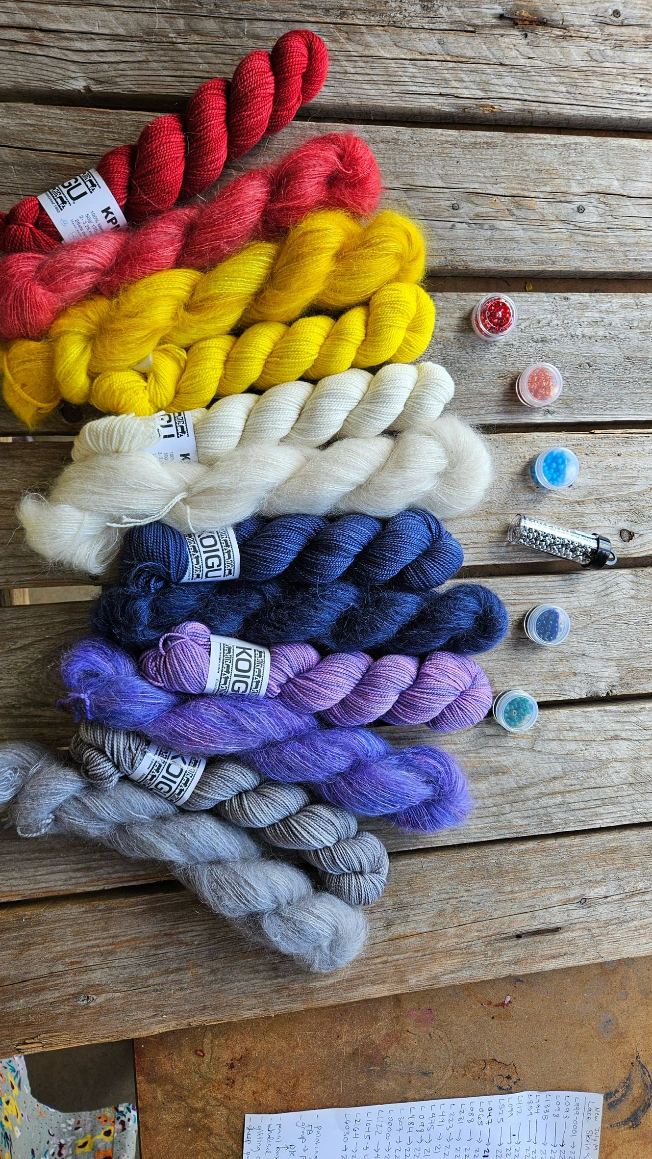 Painting with Beads Scarf Kit