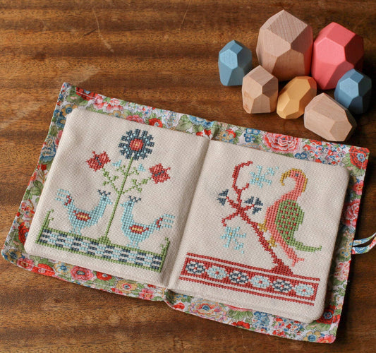 Cross stitch kit - Byzantine Beasts w/ Liberty® fabric