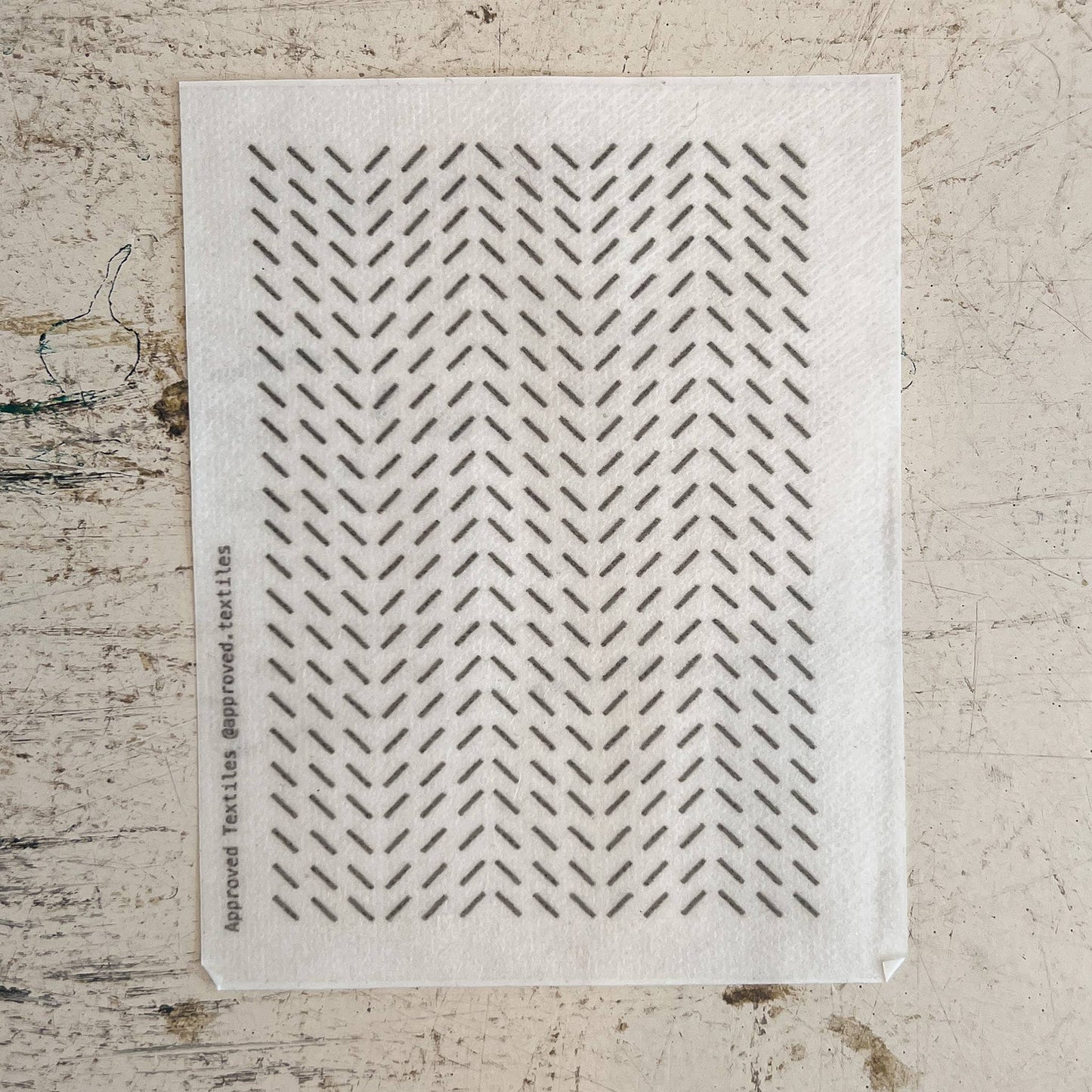 Diagonals - Minimal Mending + Embellishment Transfer