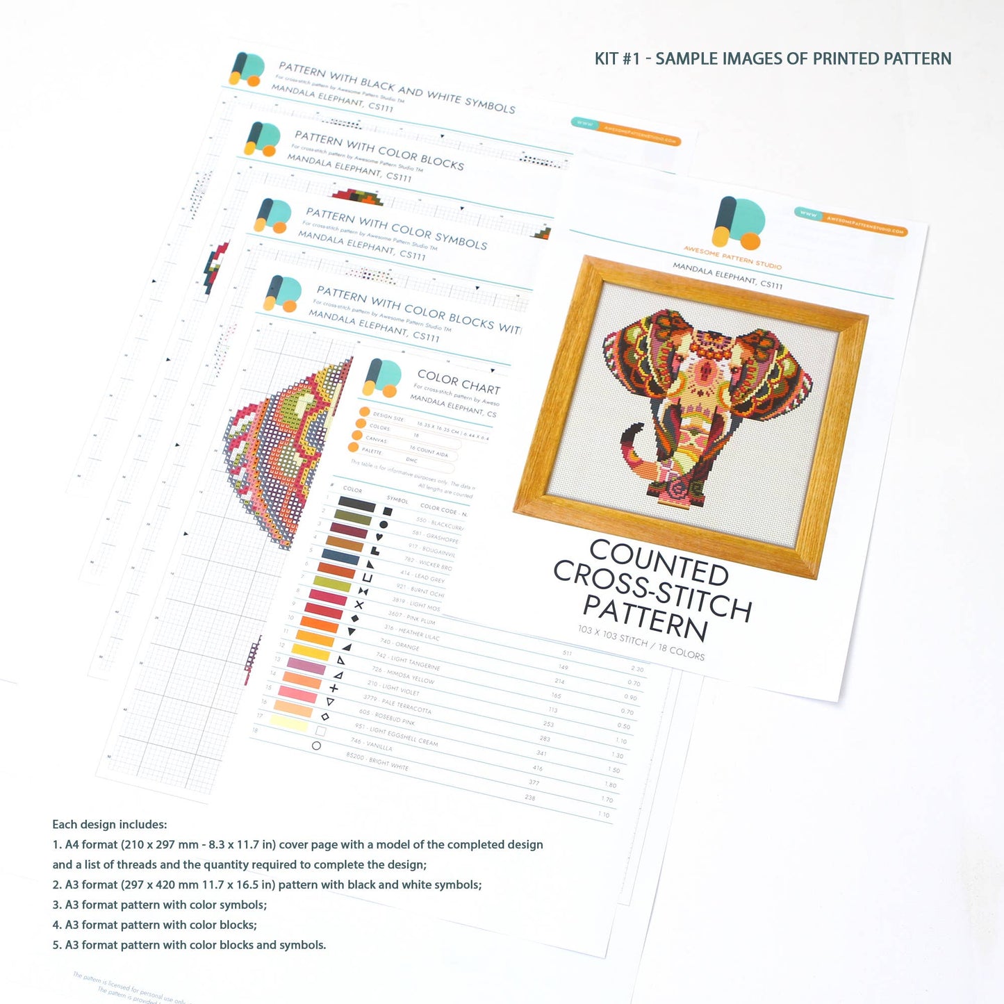 Mont Sainte Victoire CS2854-2, Counted Cross Stitch Kit