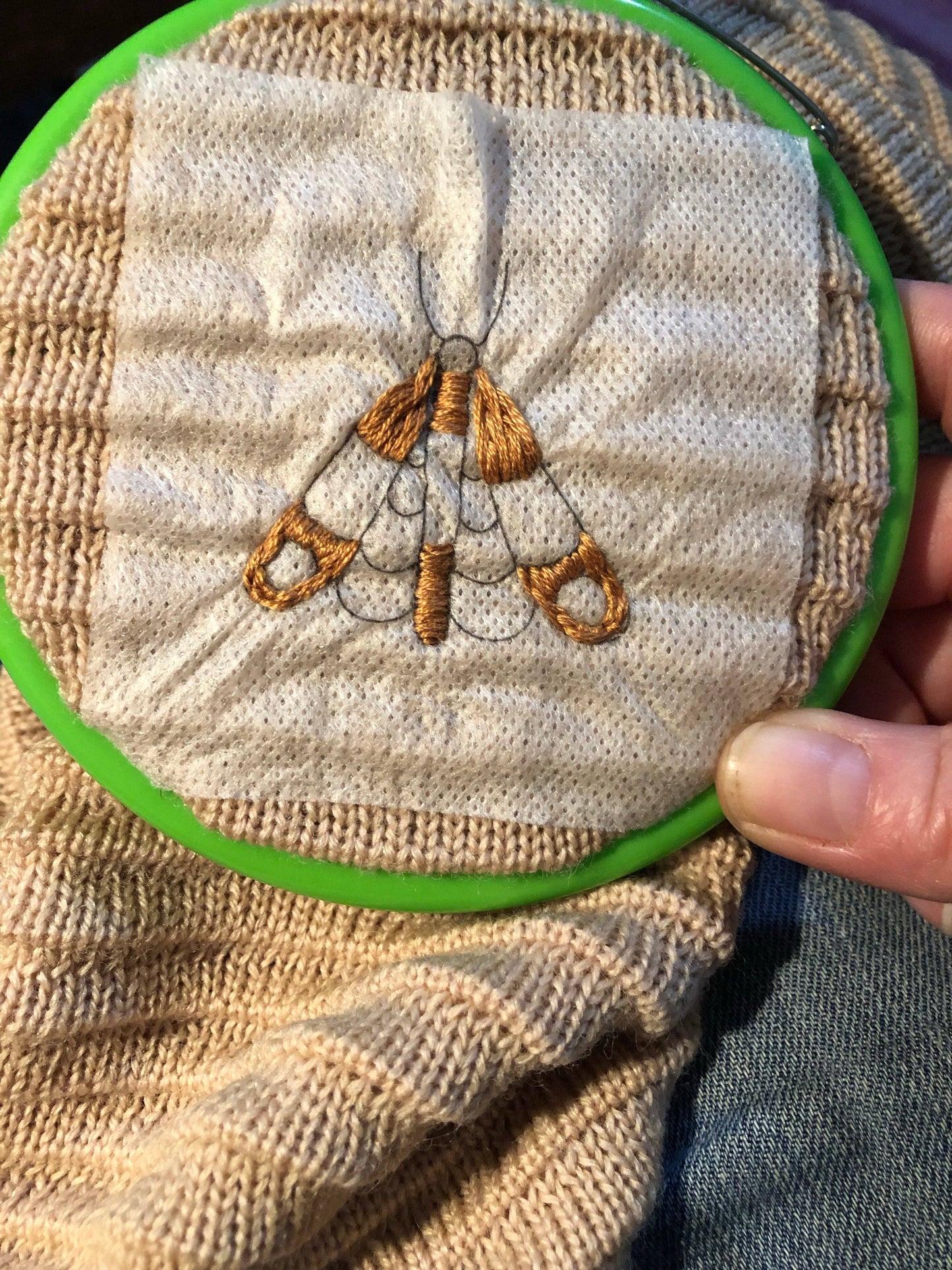 Moth Mending Embroidery Pattern Transfers