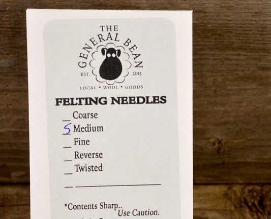 Pack of Five Felting Needles