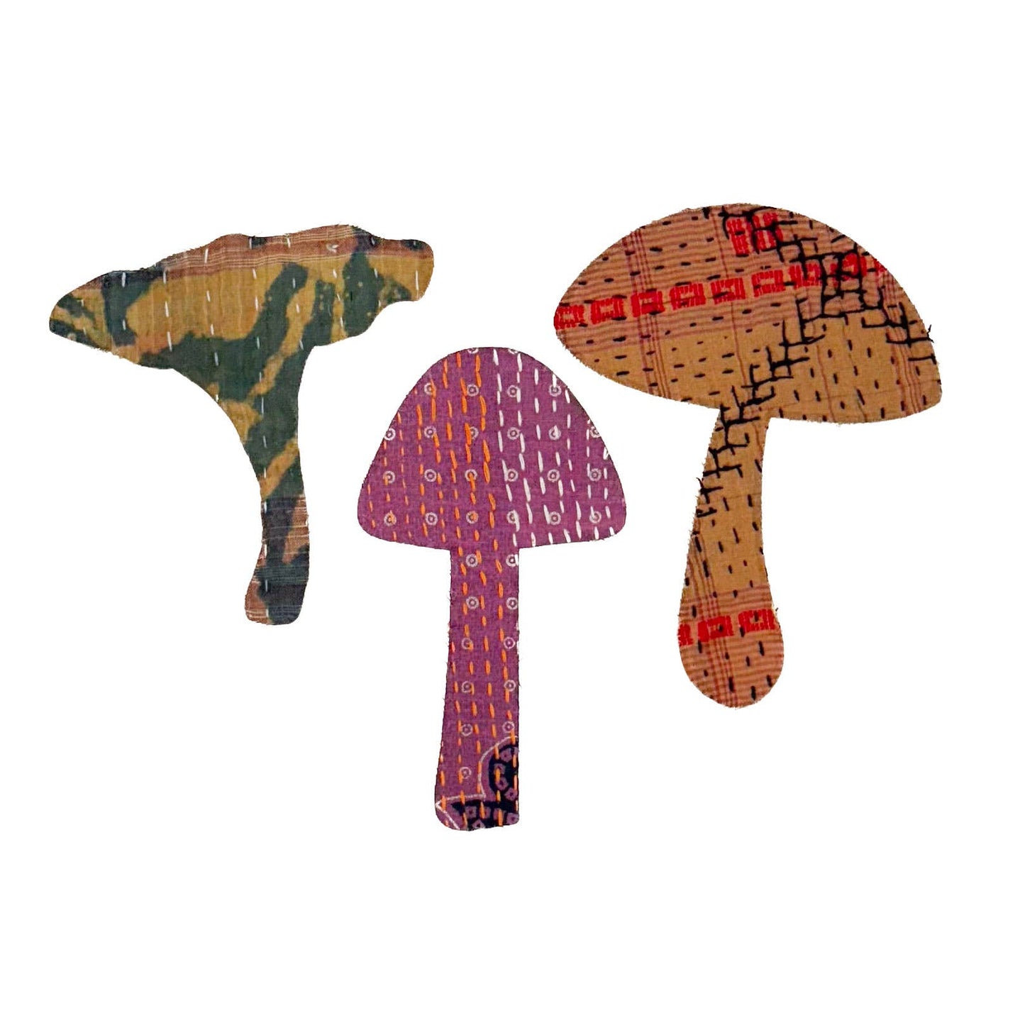 Iron-on Kantha Scrap Patches - Medium Size