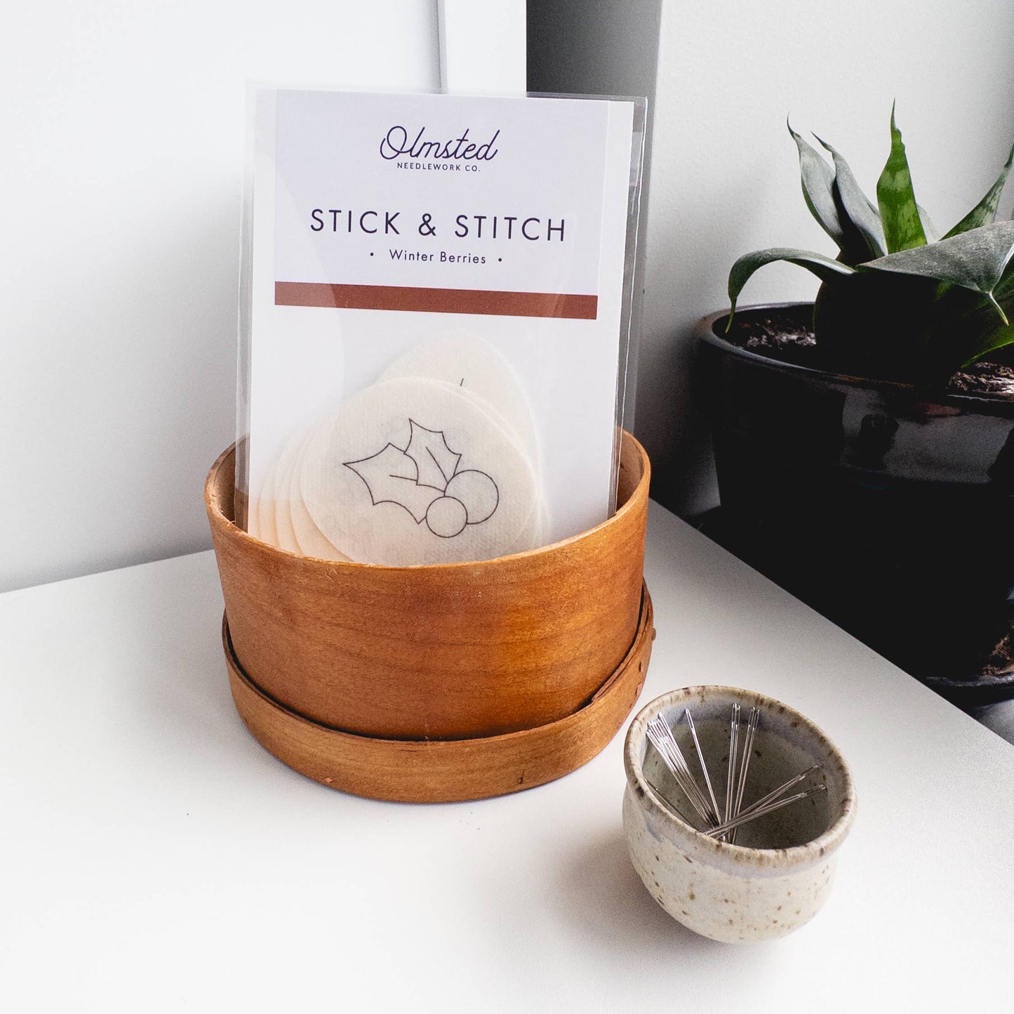 Winter Berry Stick and Stitch Embroidery Designs