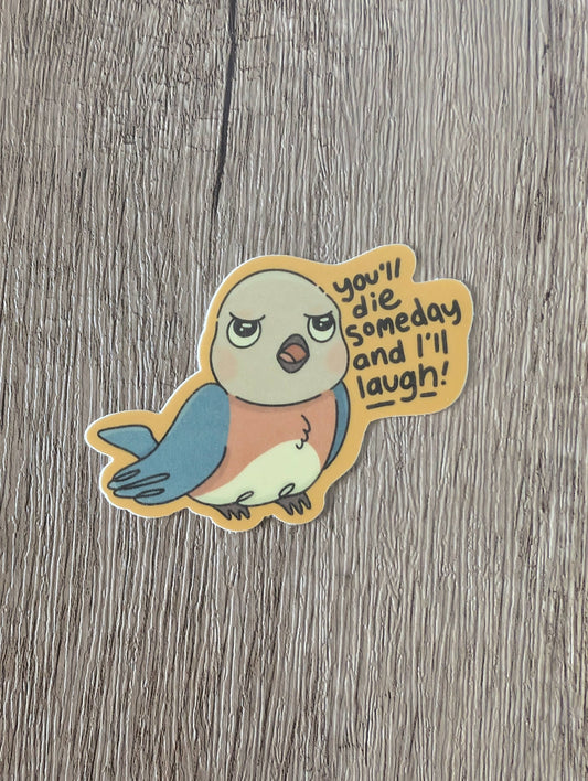 Laugh - Beatrice Over the Garden Wall Vinyl Bluebird Sticker