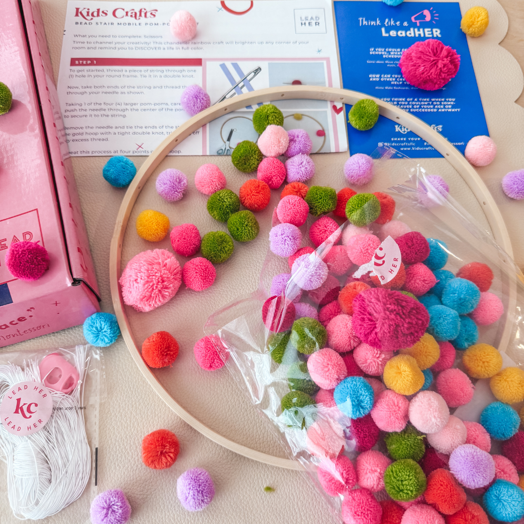Pom-Pom Mobile DIY Kit – Fun and Easy Craft for Kids