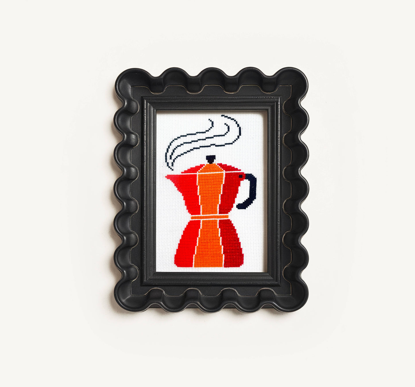 Moka Pot Beginner Cross Stitch Kit  