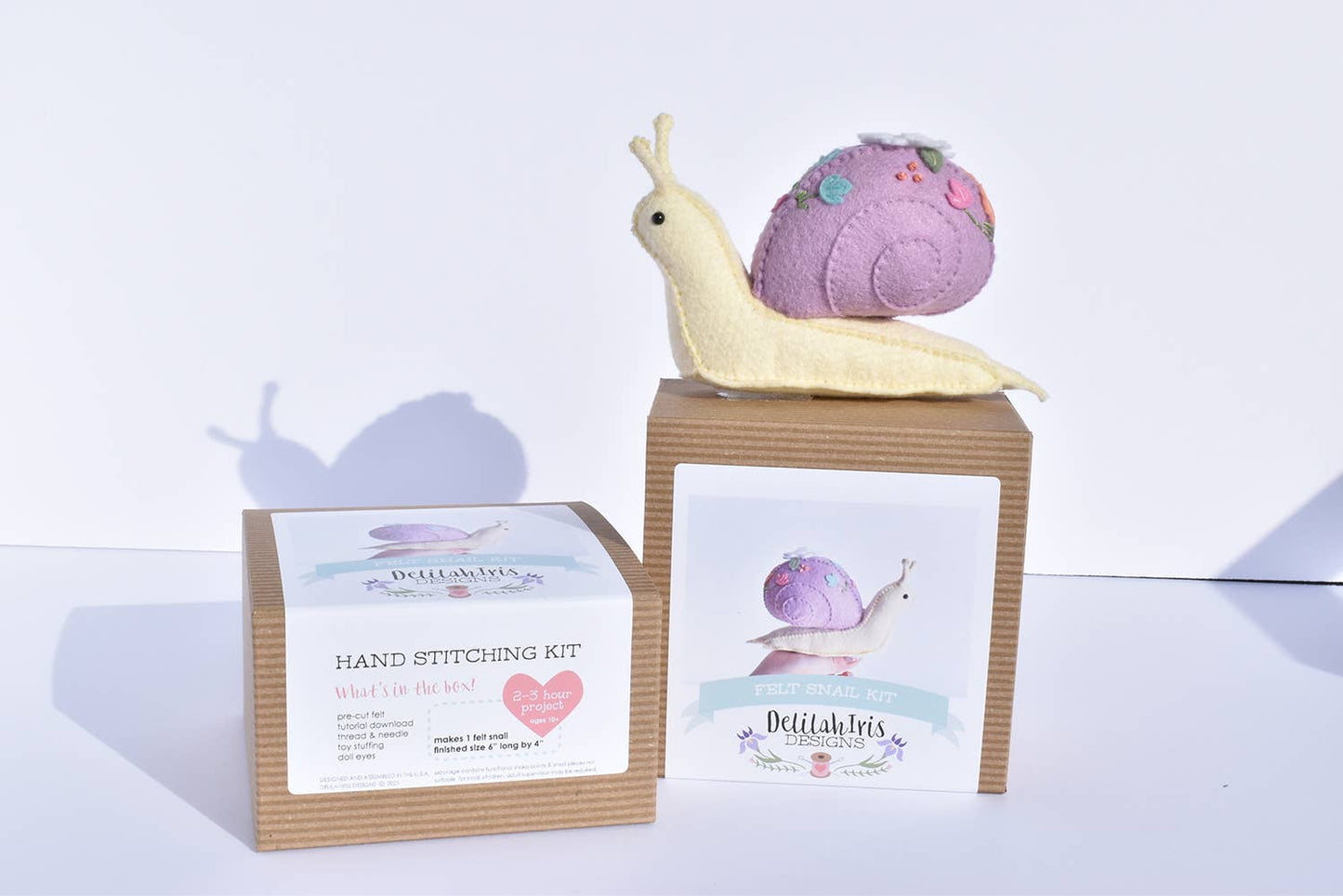 DIY Stuffed Snail Craft Sewing Kit Garden Snail Unique Gift