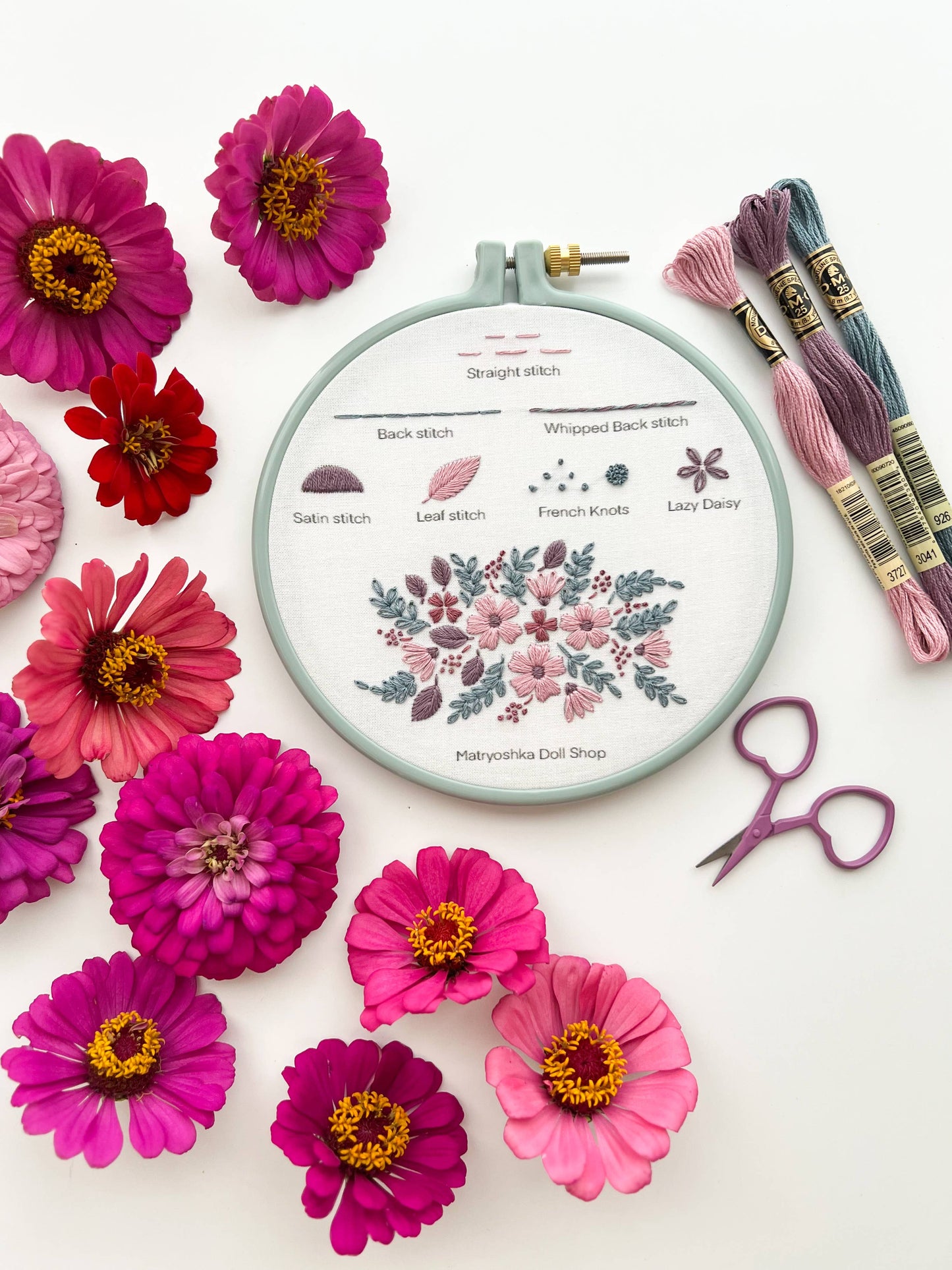 Small Heart scissors, tiny embroidery scissors, little snips