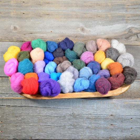 Bulk Needle Felting Wool- Random Mix 5 gram bits