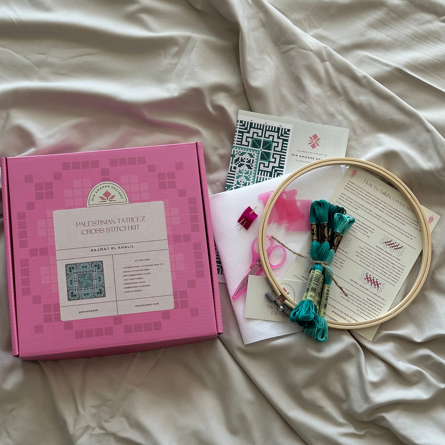 Najmat El Khalil Tatreez Cross-Stitch Kit