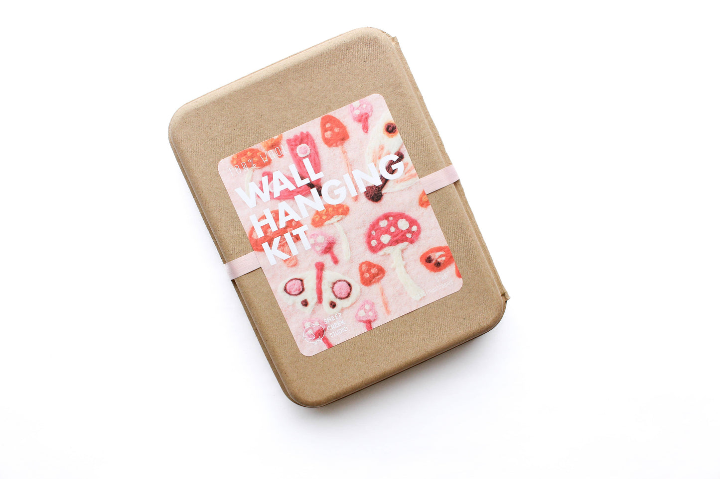 8"x8" Moth and Mushroom Banner Felting Kit