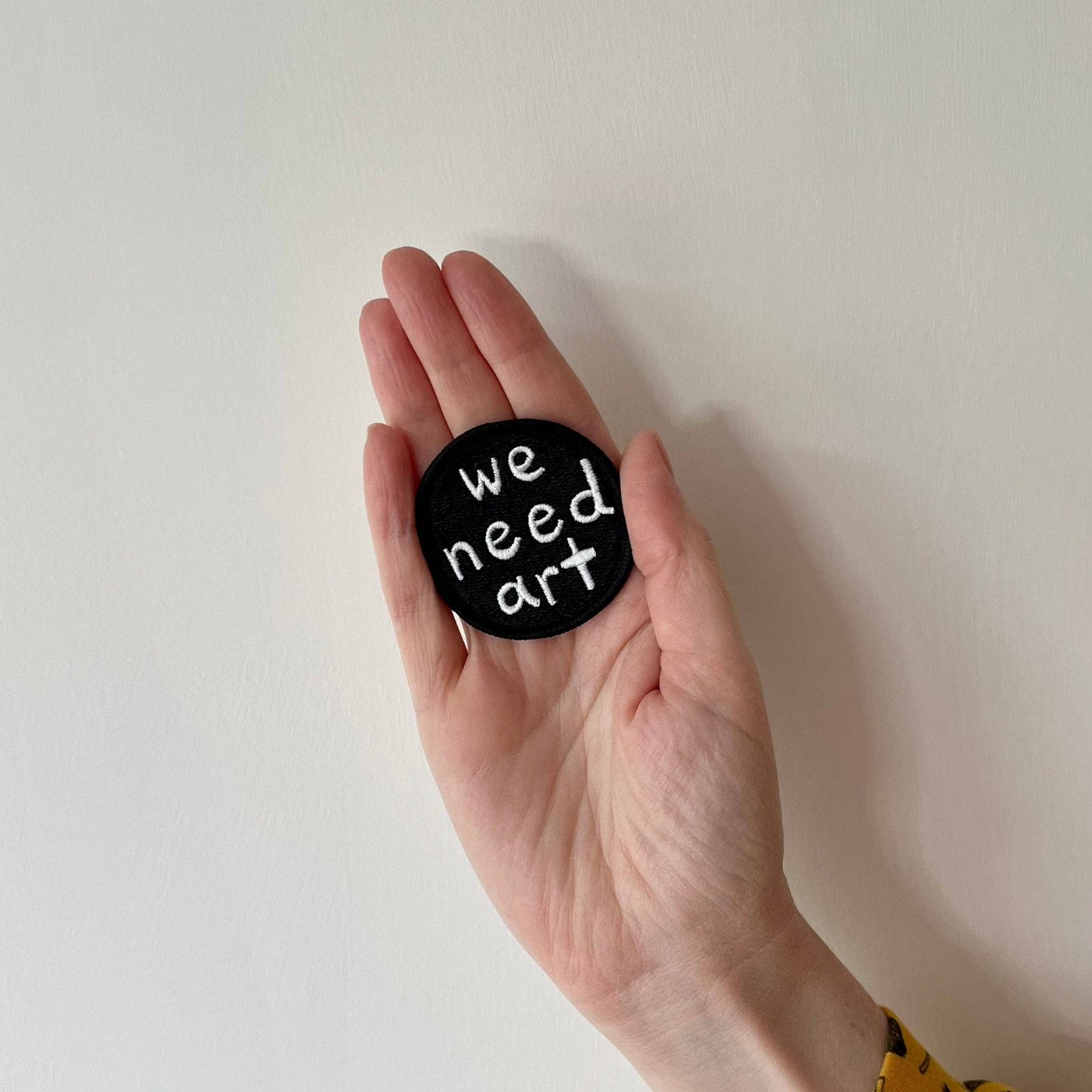 We Need Art 2" Embroidered Patch
