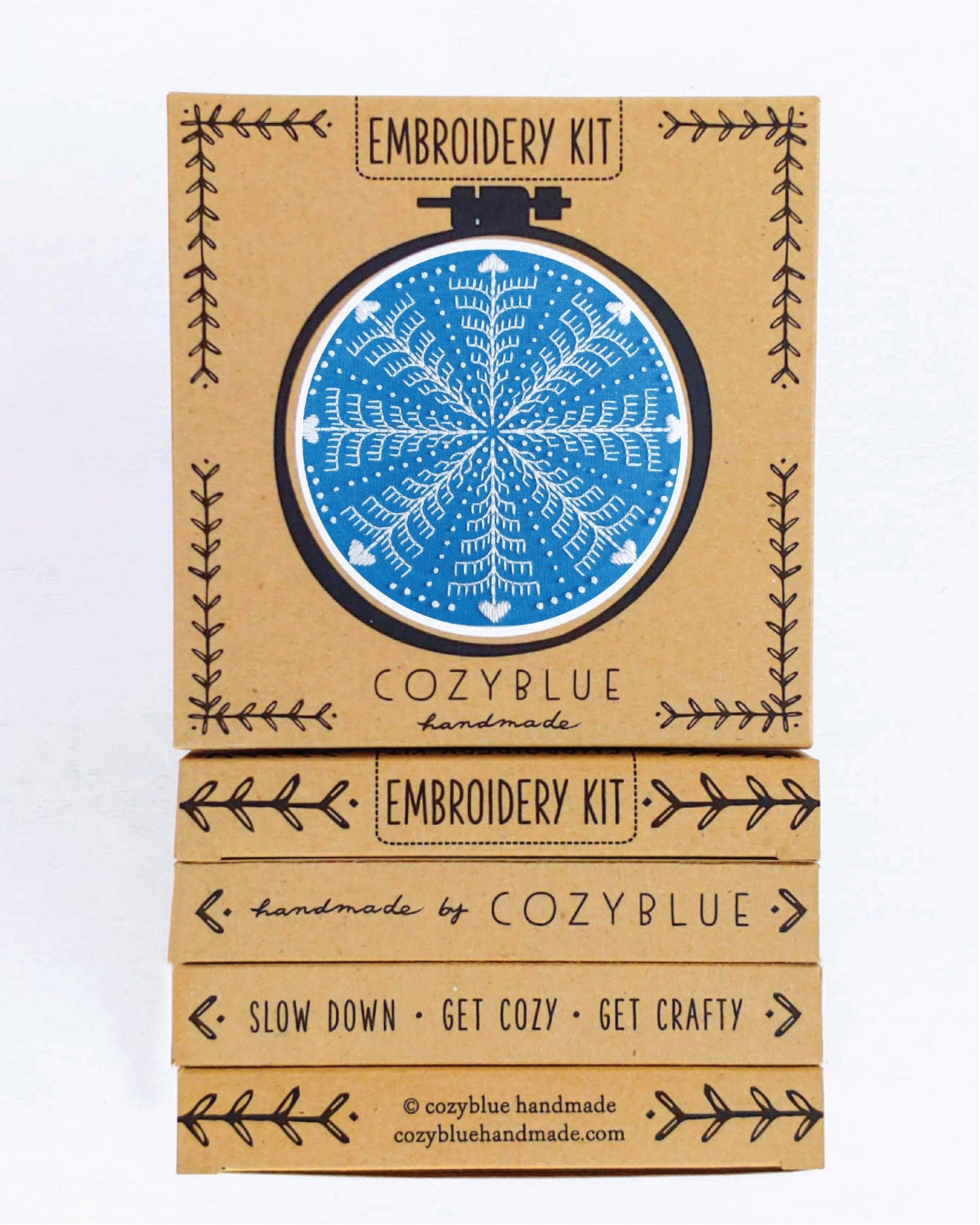 Winter snowflake embroidery kit