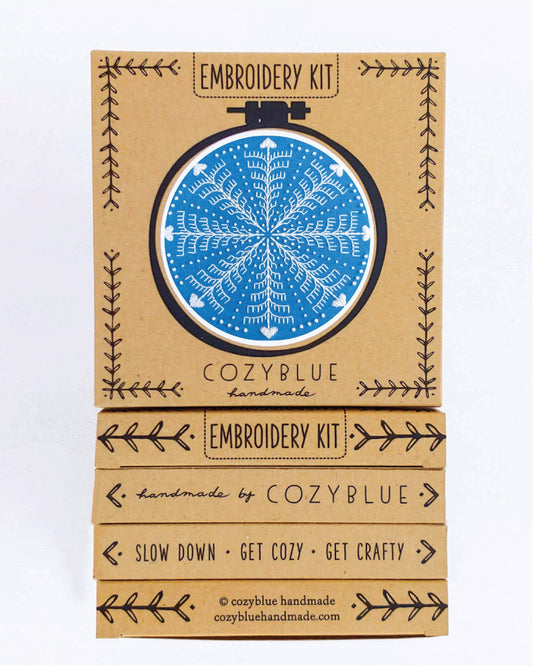 Winter snowflake embroidery kit