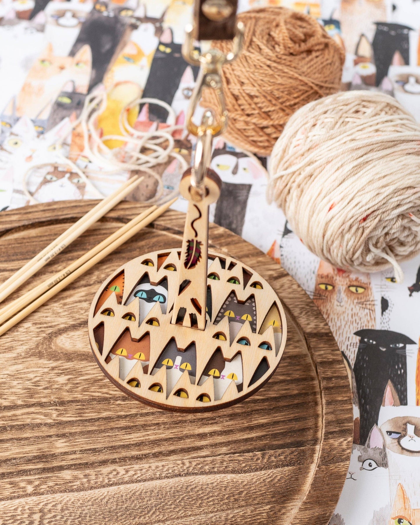 Meowsome Mini Minder for Knitting/Crochet