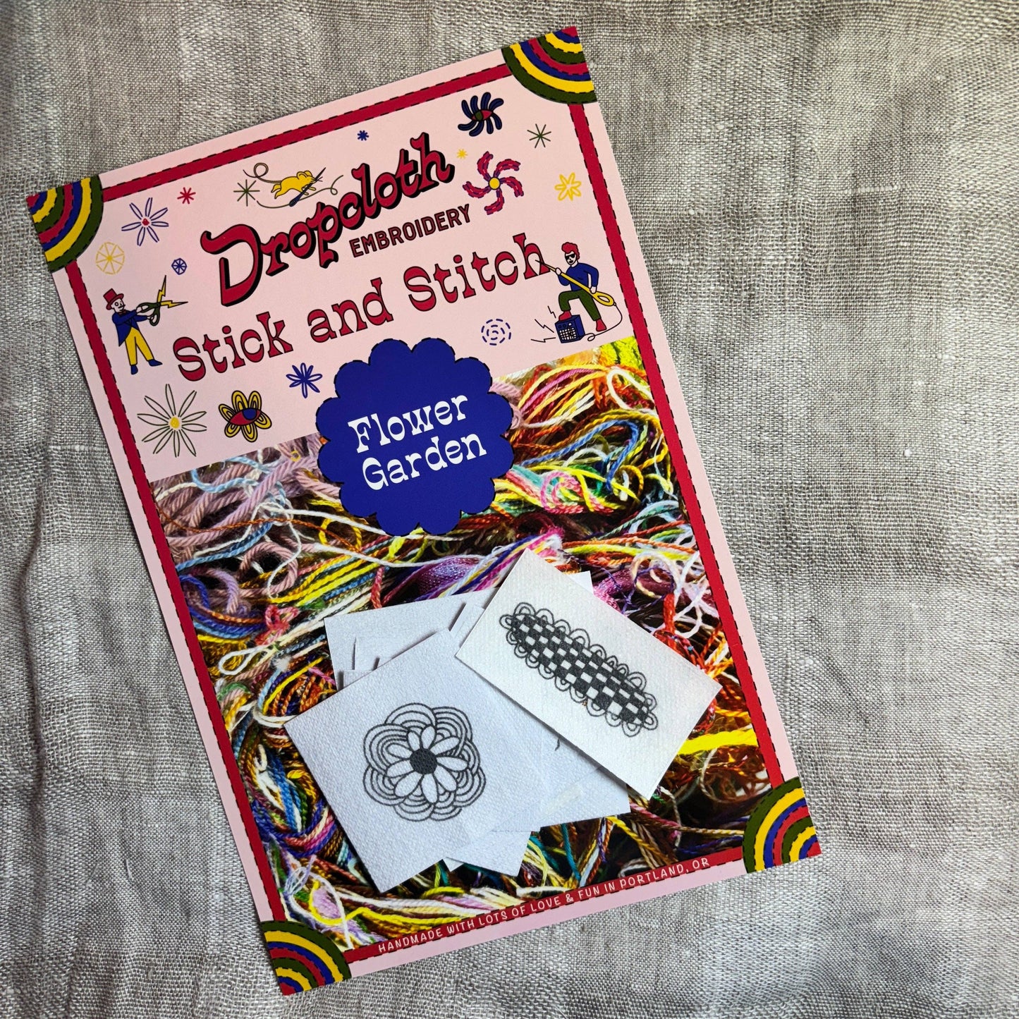Flower Garden Stick and Stitch Set