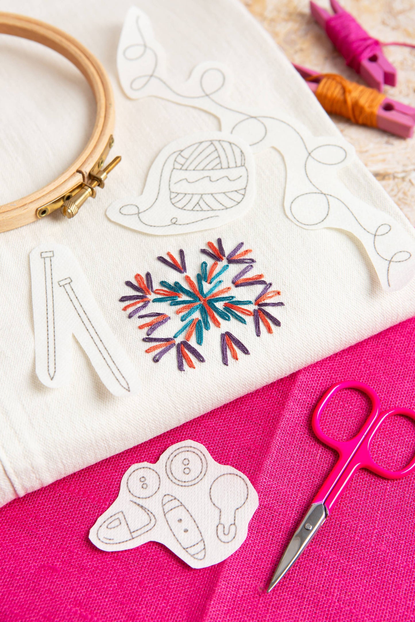Yarn Stash Stick & Stitch Embroidery Pack