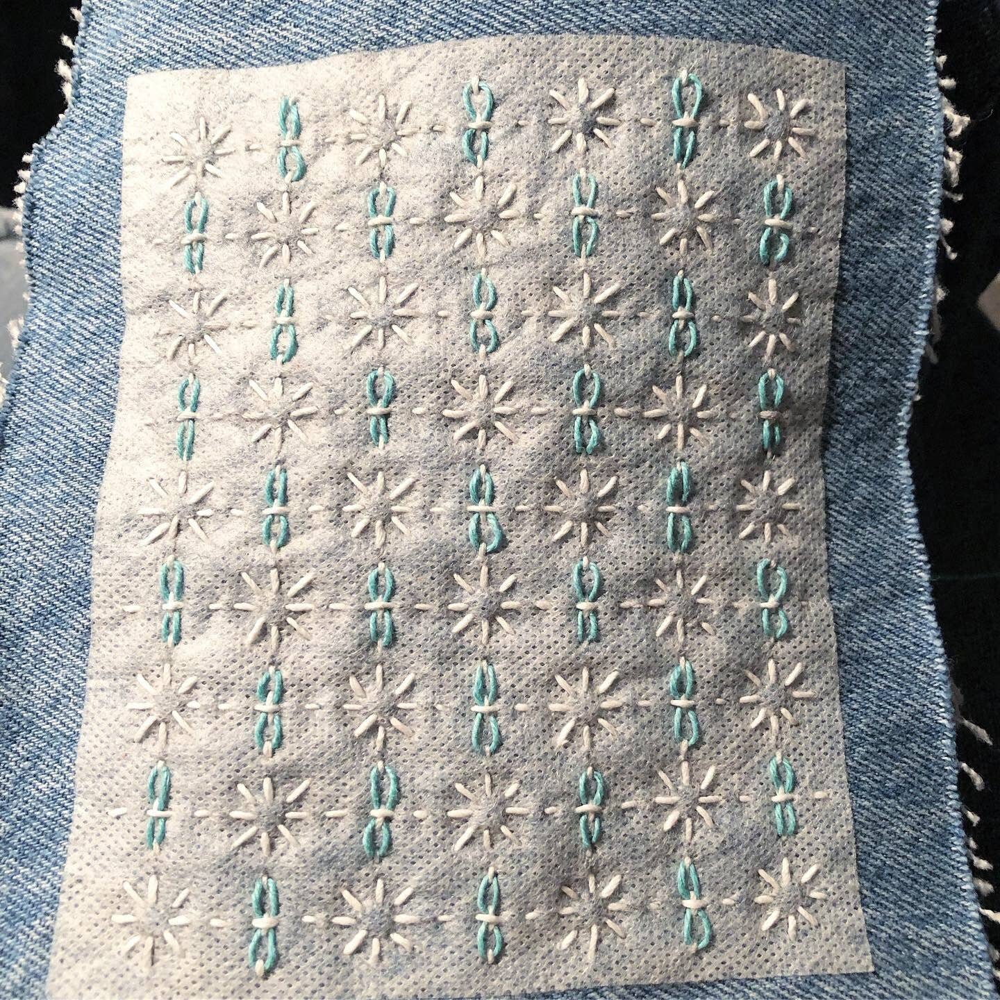 Washable Mending Transfers Set #2 Red Patterns