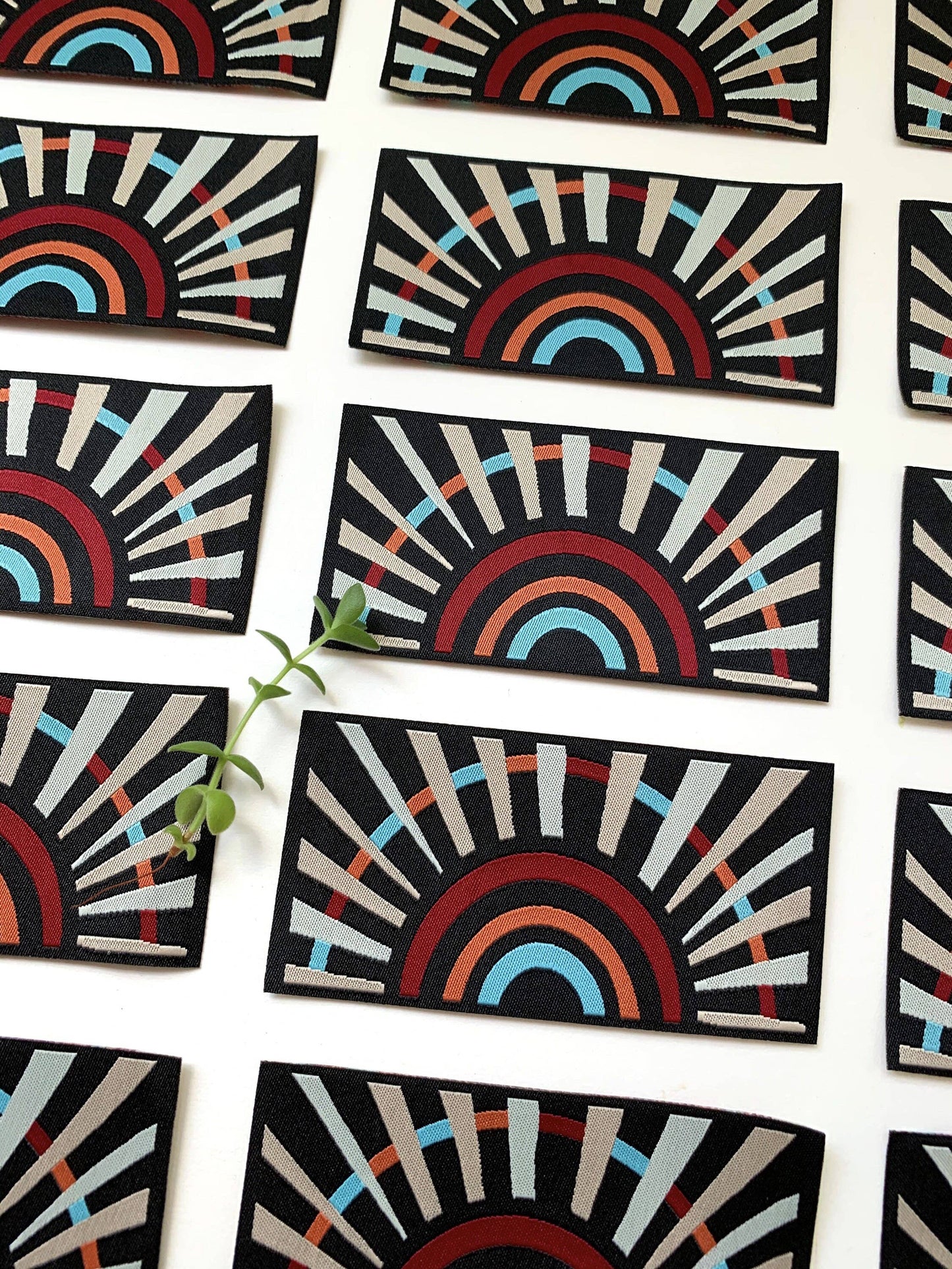 Black Sunbow - Woven Iron-On Patch