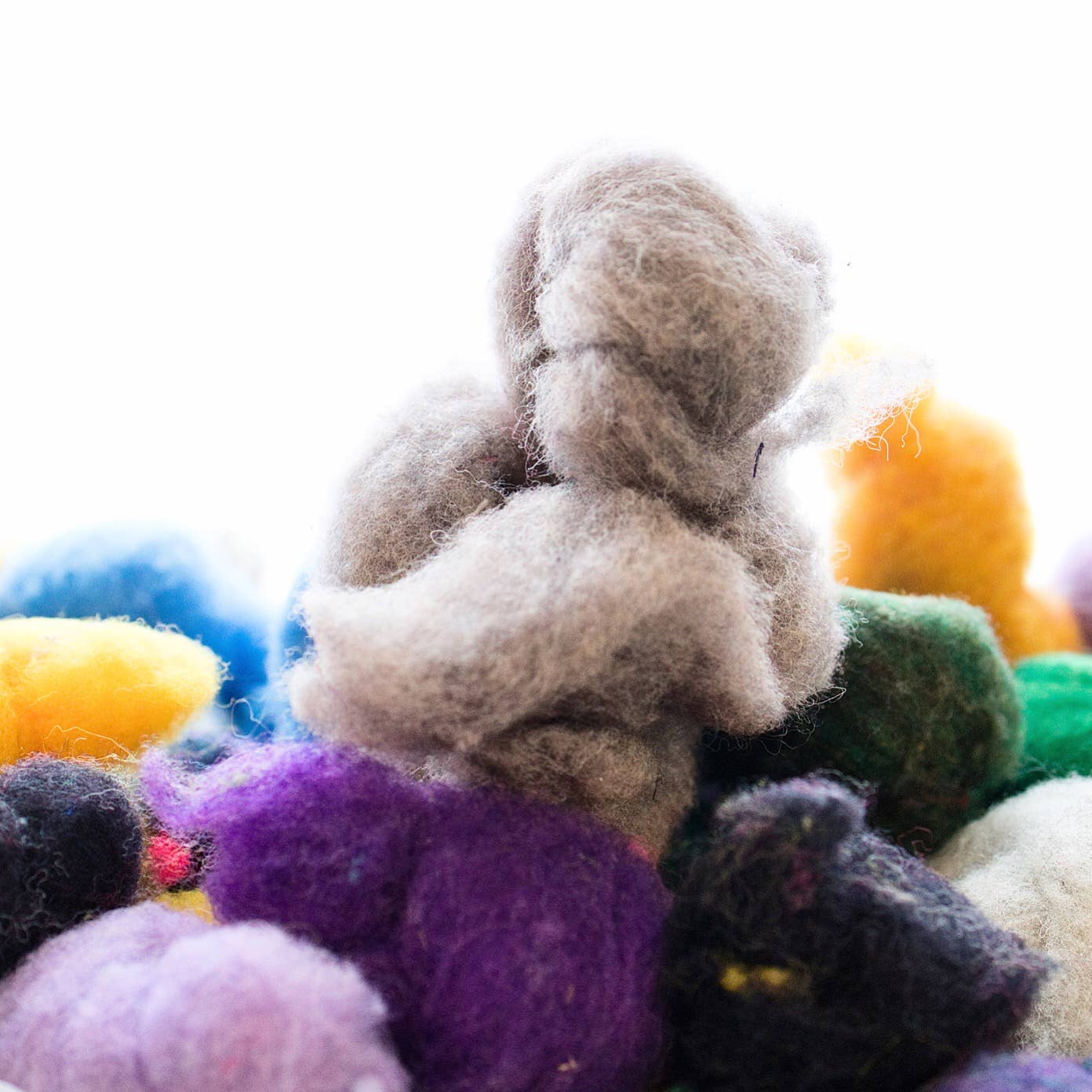 Bulk Needle Felting Wool- Random Mix 5 gram bits