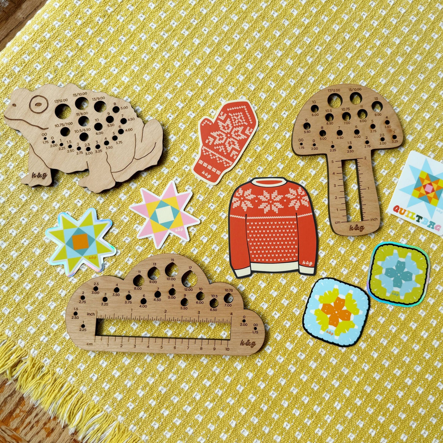 Norwegian Sweater Sticker - Yellow