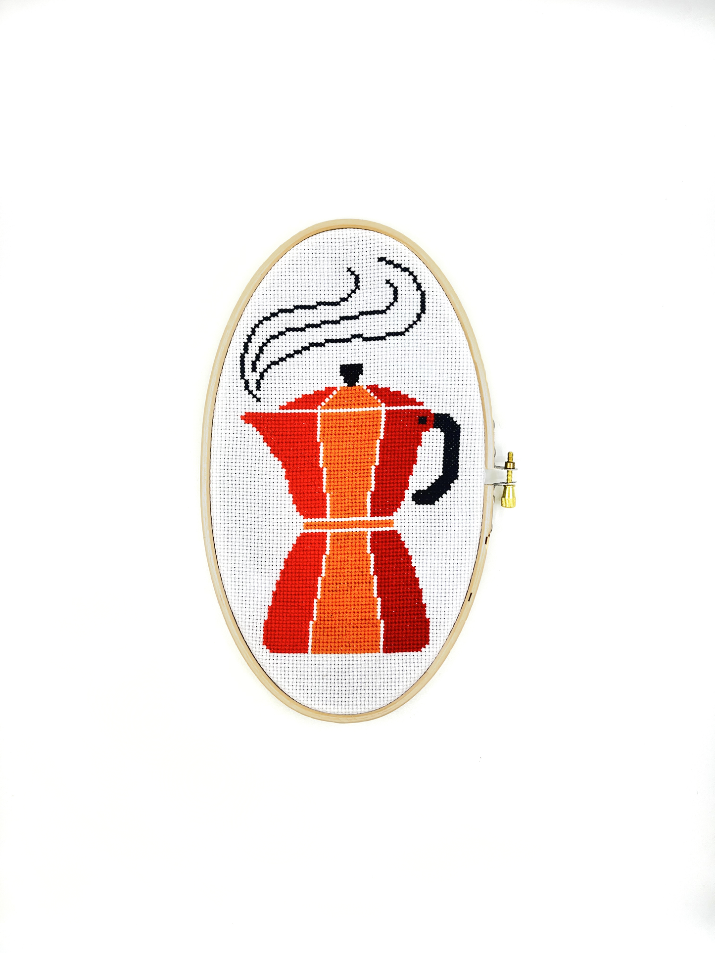 Moka Pot Beginner Cross Stitch Kit  