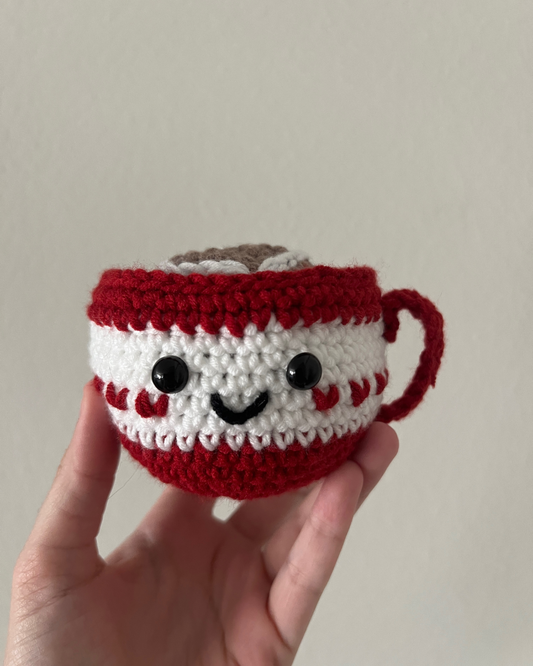 Learn to Crochet Beginner Latte Coffee Cup Crochet Kit