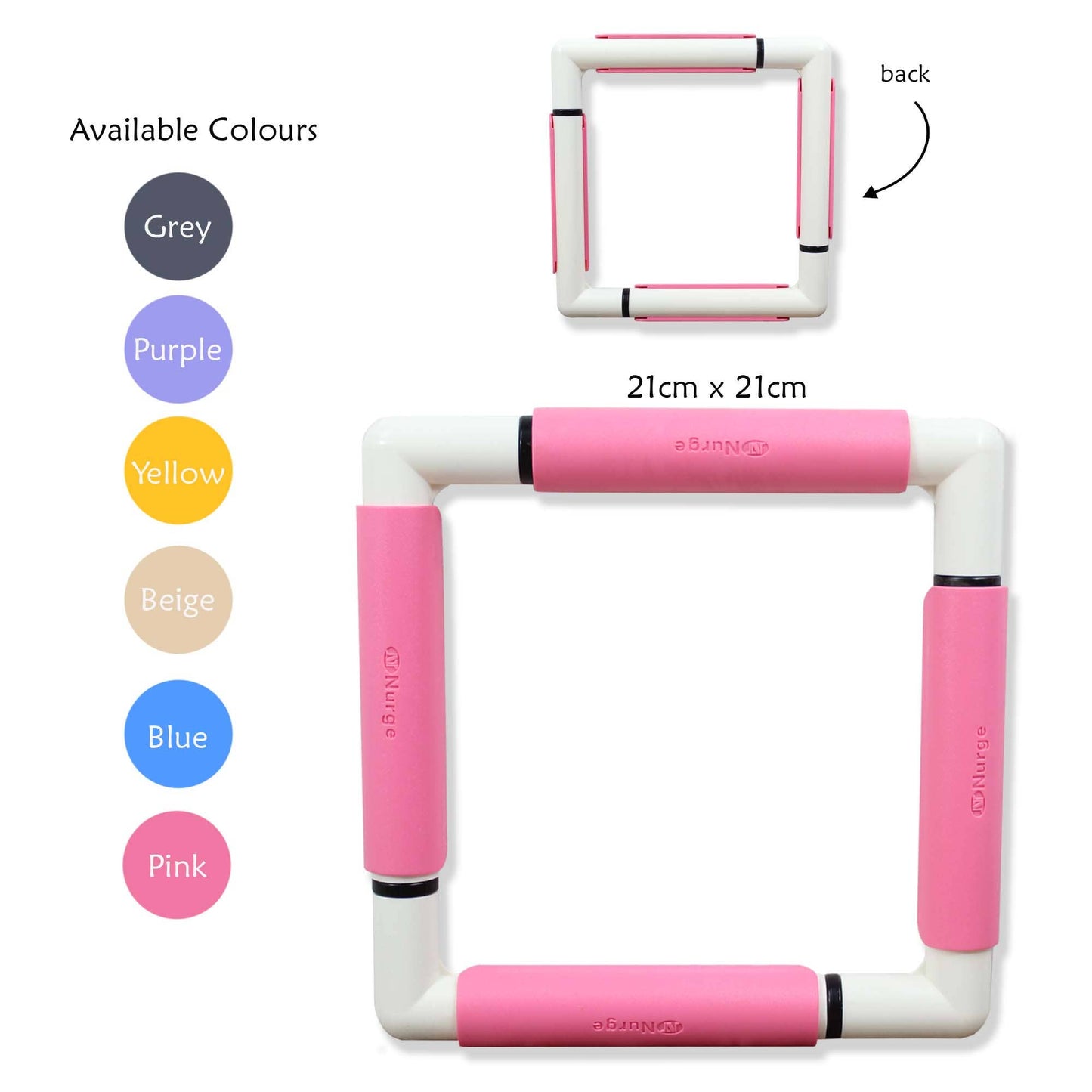 Nurge Embroidery Snap Frame  (8inch square and extension options)