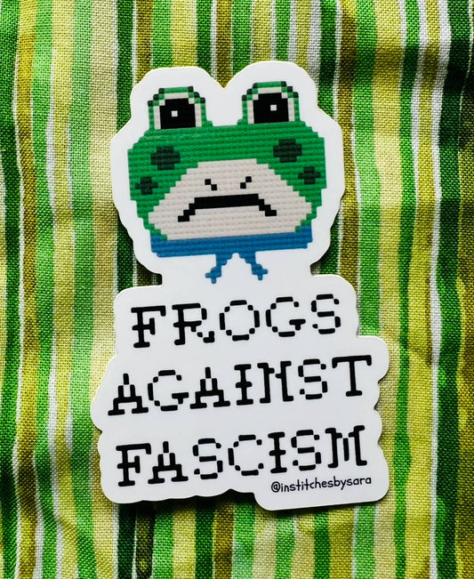 Frogs Against Fascism Sticker