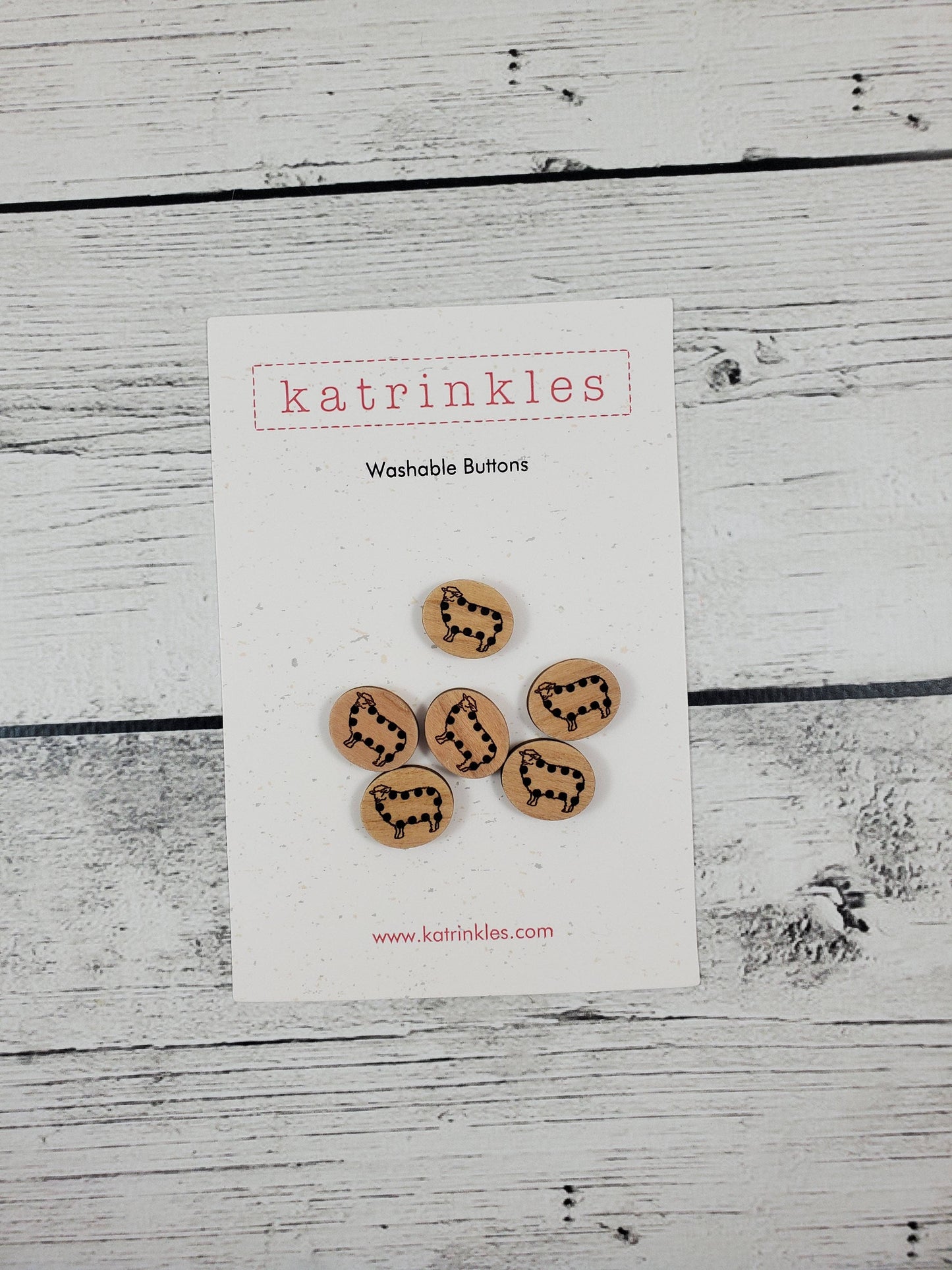 Katrinkles Stitchable Sheep Buttons